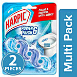 Harpic Power Fresh 6 Toilet Cleaner Rim Block - Marine Splash 2 x 35 g Multipack