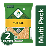 24 Mantra Organic Tur/Arhar Dal 2x500 g Multipack