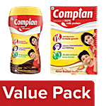 Complan Nutrition Drink - Chocolate Flavour 1 Kg + Kesar Badam Flavour 500 g Combo 2 Items