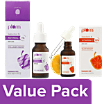 Plum 15% Vitamin C Face Serum, 30 ml + 1% Retinol Face Serum, 30 ml Combo 2 Items