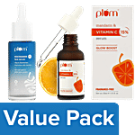 Plum 15% Vitamin C Face Serum, 30 ml + 5% Niacinamide Face Serum, 30 ml Combo 2 Items