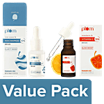 Plum 15% Vitamin C Face Serum, 20 ml + 10% Niacinamide Face Serum, 15 ml Combo 2 Items