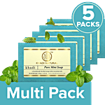 Khadi Natural Pure Mint Handmade Herbal Soap 5x125 g Multipack