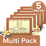 Khadi Natural Vanilla Handmade Herbal Soap 5x125 g Multipack