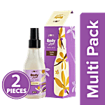 Plum Bodylovin Vanilla Vibes Body Mist Infused With Aloe Vera Vegan Cruelty Free 2X150 ml Multipack