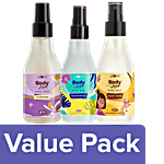 Plum BodyLovin Body Mist - Vanilla Vibes, Smoking Vanilla, Hawaiian Rumba Combo (3 items x 150 ml each)