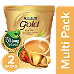 Tata Tea Gold Assam Teas With Gently Rolled Aromatic Long Leaves, Rich&Aromatic Chai,Black Tea 2 x 1 kg Multipack