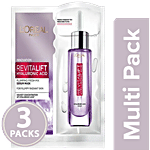 L'Oreal Paris Revitalift Hyaluronic Acid Plumping Fresh Mix Serum Sheet Mask 3 x 33 g Multipack