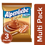 Alpenliebe Gold Caramel Toffee 3x297 g Pouch (Multipack)