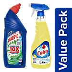 bb Combo Colin Glass & Multisurface Cleaner 500ml + Harpic Disinfectant Toilet Cleaner 1L Combo 2 Items
