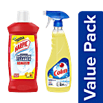 bb Combo Colin Glass &Multisurface Cleaner 500ml +Harpic Disinfectant Bathroom Cleaner 1L Combo 2 Items