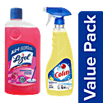 bb Combo Colin Glass & Multisurface Cleaner 500ml + Lizol Disinfectant Floor Cleaner-F 1L Combo 2 Items