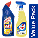bb Combo Colin Glass & Multisurface Cleaner500ml +Harpic Disinfectant Toilet Cleaner-L 1L Combo 2 Items