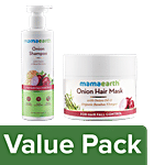 Mamaearth Onion Shampoo 250 ml + Onion Hair Mask 200 ml Combo 2 Items