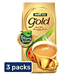 Tata Tea Gold Tea With Gently Rolled Long Leaves 3 x 500 g (Multipack)