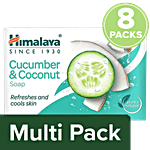 Himalaya Cucumber & Coconut Soap, Refreshes & Rejuvenates Skin 8x125 g Multipack
