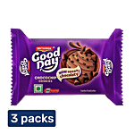 Britannia Good Day - Chocochip Cookies, Teatime Snack 3x33.4 g (Multipack)