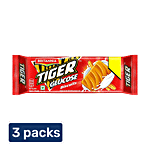 Britannia Tiger Glucose Biscuit - Ready To Eat, Crunchy Snack 3X85.3 g Multipack