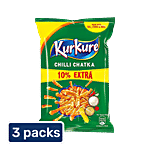 Kurkure Chilli Chatka Namkeen 3X36 g Multipack