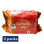 Bisk Farm Biscuit - Chatpata Spicy, Tangy & Crispy, Teatime Snack 3X60 g Multipack