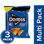 Doritos Nacho Chips - Masala Mayhem Flavour, Crunchy 3X23 g Multipack