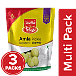 Swetha Telugu foods Amla Pickle 3X35 g Multipack