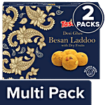 Tasties Besan Laddoo Mithai / Sweet - Made With Dry Fruits & Desi Ghee 2x200 g Multipack