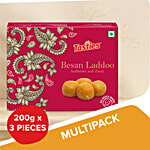 Tasties Besan Laddoo Mithai / Sweet 3X200 g Multipack