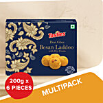 Tasties Besan Laddoo Mithai / Sweet - Made With Dry Fruits & Desi Ghee 3X200 g Multipack