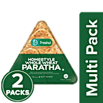 iD fresho! Homestyle Whole Wheat Paratha 2 X 390 g Pouch Multipack