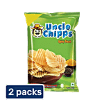 Uncle chipps Spicy Treat Potato Chips - Crispy Chips & Snacks 2x80 g Multipack