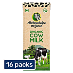 Akshayakalpa Organic Cow Milk 16 x 200 ml Multipack