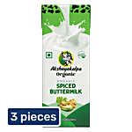 Akshayakalpa Organic Spiced Buttermilk 3x180 ml (Multipack)