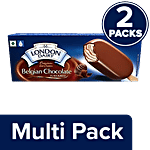 London Dairy Premium Ice Cream Stick - Belgian Chocolate 2 x 100 ml Multipack