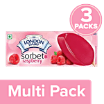 London Dairy Raspberry Sorbet Stick 3 x 90 ml Multipack
