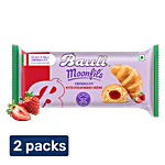 Bauli Moonfils Croissant - Strawberry Creme, Veg 2 x 45 g Multipack