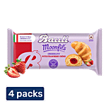 Bauli Moonfils Croissant - Strawberry Creme 4 x 45 g Multipack