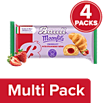 Bauli Moonfils Croissant - Strawberry Creme, Veg 4 x 45 g Multipack