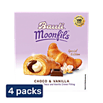 Bauli Moonfils Choco & Vanilla - Puff Rolls With Creme Filling 4 x 110 g Multipack