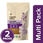 Organic Tattva Brown Sugar 2 x 1 kg Pouch Multipack