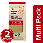 Organic Tattva Organic Wheat Dalia 2 x 500 g Multipack