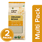 Organic Tattva Organic Besan 2 x 500 g (Multipack)