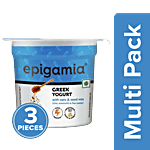 Epigamia  Greek Yogurt - With Oats & Seed Mix, Chia, Amaranth & Flax Seeds 3 x 85 g Multipack