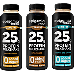 Epigamia  Turbo Chocolate + Turbo Cookies & Cream + Turbo Vanilla Caramel , each 250 ml Combo 3 Items