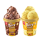 Kwality Wall's Frozen Dessert - Crunchilicious Butterscotch + Darkly Divine Choco, Each 700 ml Combo 2 Items
