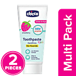 Chicco Strawberry Flavour Toothpaste For Babies 50 g X 2 Multipack