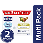 Chicco Baby Moments Soap Almond Olive Oil For Nourished Moisturised Skin 300 g x 2 Multipack