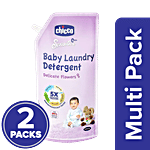 Chicco Sensitive Baby Laundry Detergent - Delicate Flowers, Removes Stains & Odour 500 ml X 2 Multipack