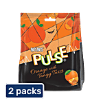Pulse Orange Candy - With Tangy Twist, Hard-Boiled 2 x 190 g Multipack