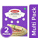Balasa Sindhi Papad - Big, Fresh & Cripsy, Traditional Taste 2 x 200 g Multipack